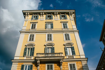 Low angle view of building against sky