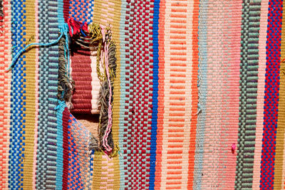 Full frame shot of multi colored candies for sale in market