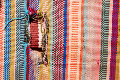 Full frame shot of multi colored candies for sale in market