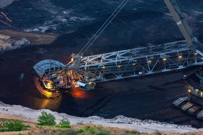 Mining machinery at coal mine