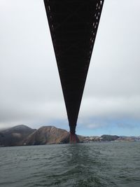 View of bridge over sea
