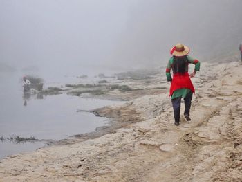 Nature and woman. sangu river remakri bandarban .