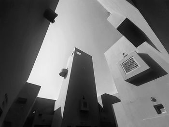 Low angle view of buildings against sky