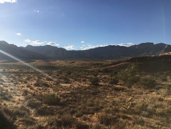 Scenic view of landscape against sky