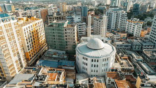 Aerial view of msulim mosque in dar es salaam