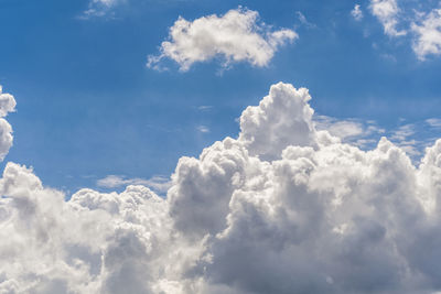 Low angle view of cloudy sky