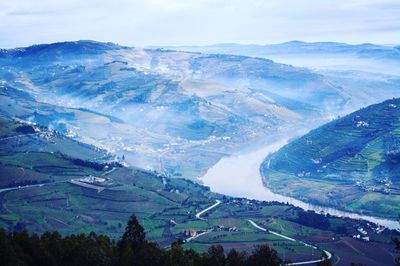 Aerial view of landscape