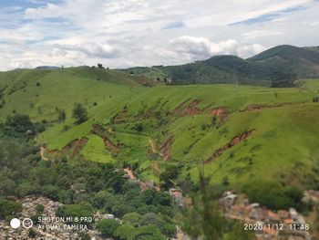 Scenic view of landscape against sky