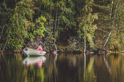 Scenic view of calm lake