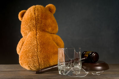 Close-up of stuffed toy on table