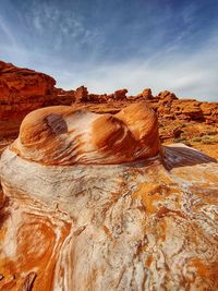 View of  sandstone rock formations