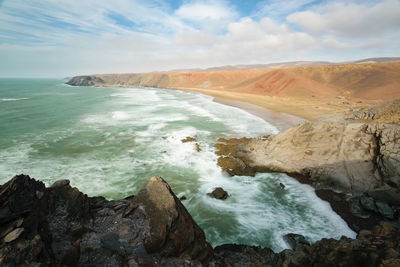 Scenic view of sea against sky