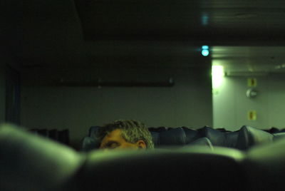 Illuminated lights at night