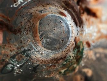 Close-up of rusty machine