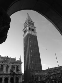 Low angle view of historical building against sky