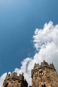 Low angle view of historic building against sky