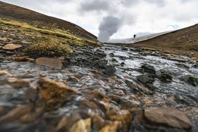 Backpacking through storihver hot springs