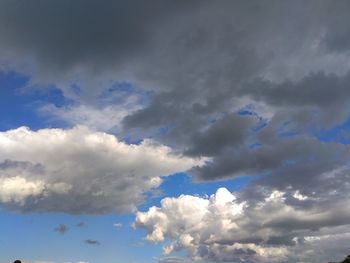 Low angle view of clouds in sky