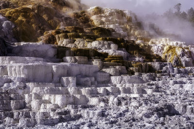 Aerial view of rock formation