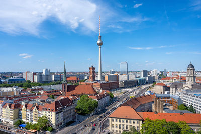 Cityscape against sky