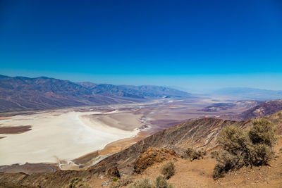 Scenic view of desert against sky