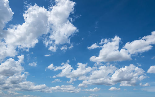 Low angle view of clouds in sky