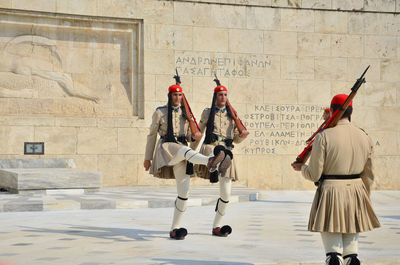 Full length of man in traditional clothing