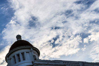 Low angle view of building against sky