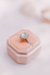 Close-up of wedding ring