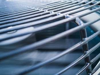 Full frame shot of metal railing