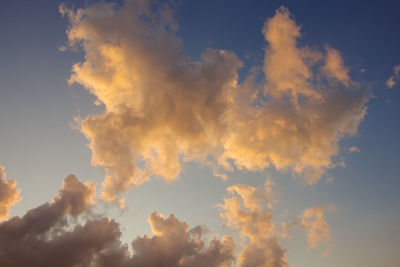 Low angle view of cloudy sky