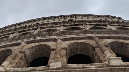 Low angle view of historical building against sky