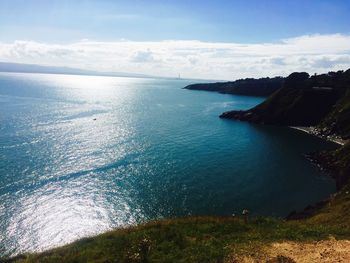 Scenic view of sea against sky