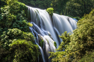 Scenic long exposure image of cascata delle marmore, umbria, italy