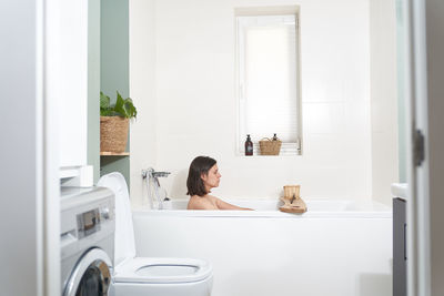 Interior of bathroom