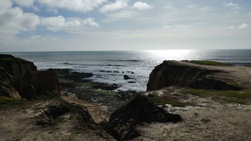 Scenic view of sea against sky