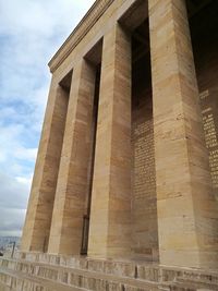 Low angle view of historical building