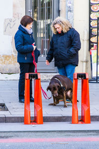 Woman with dog