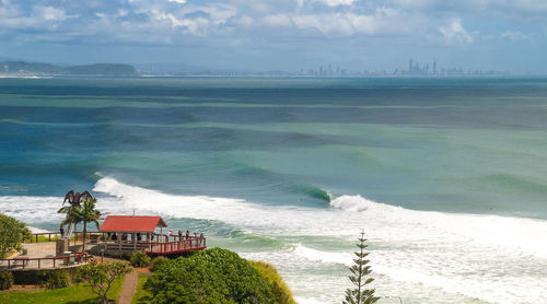 Scenic view of sea against sky