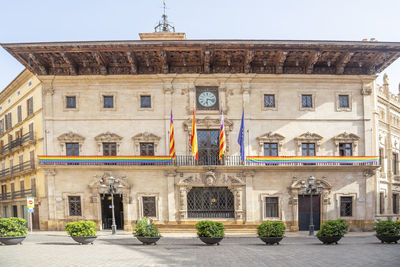 Low angle view of historical building