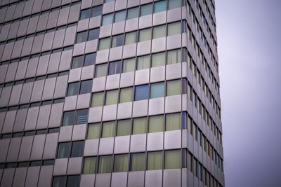 Low angle view of modern building against sky