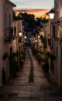 Street amidst buildings in city