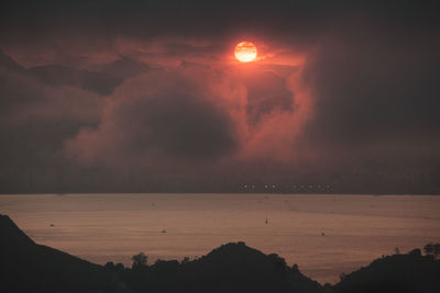 Scenic view of sunset