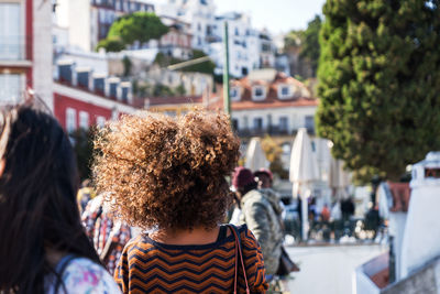 People on street in city