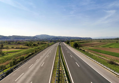 Empty road, motorway.