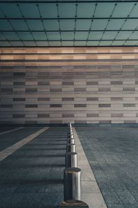 Low angle view of empty road