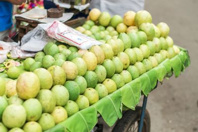 Close-up of fruits for sale at market