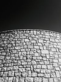 Low angle view of historic building against sky at night