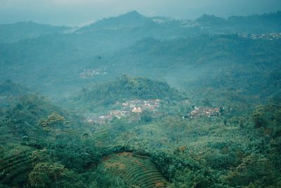 High angle view of landscape