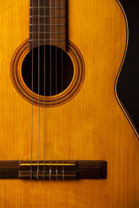 Close-up of guitar